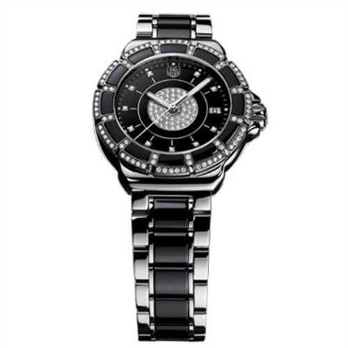 TAG Heuer Formula 1 Quartz 37 Stainless Steel / Diamond / Black - Diamond / Bracelet